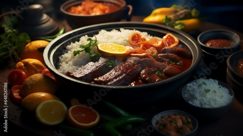 Feijoada typical and traditional food of brazilian