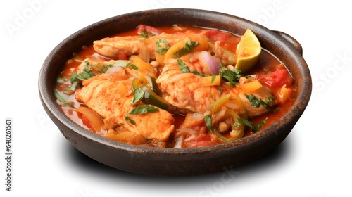 Moquecbaianbahian Fish stew brazilian cuisine isolated