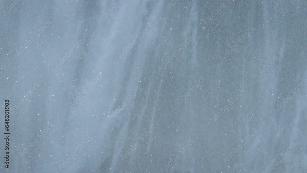 Close Up On Sparkling Waterfall