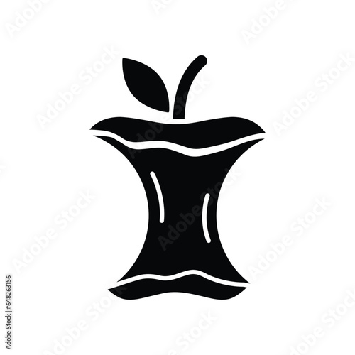 apple icon. vector black apple symbol