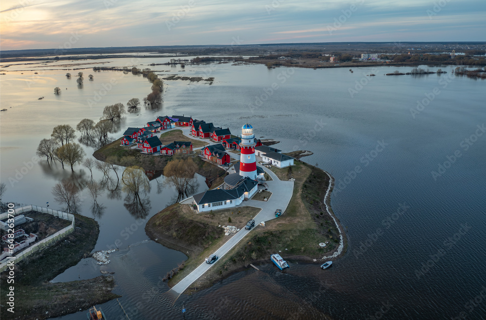Fishing village in Ryazan. May 2023