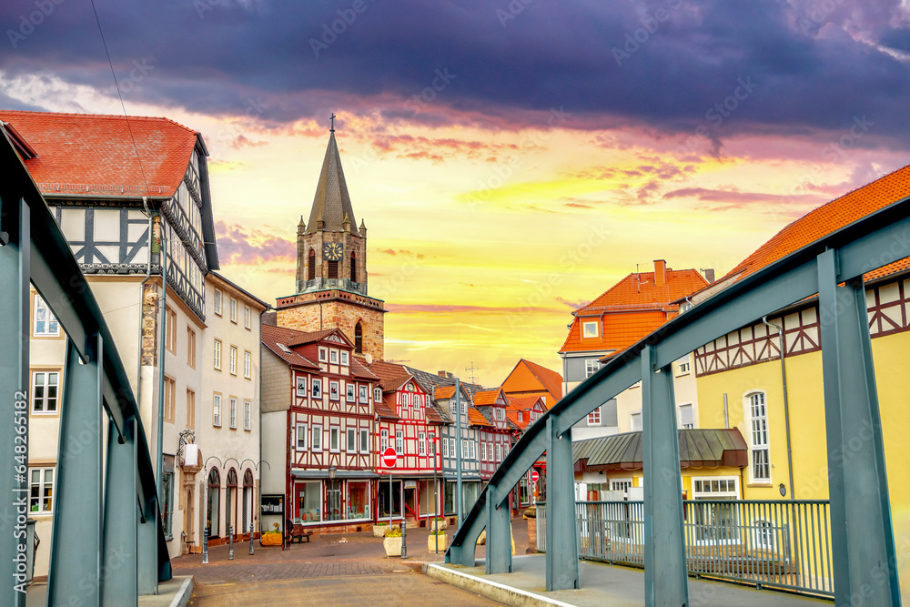 Obraz premium Altstadt, Rotenburg an der Fulda, Hessen, Deutschland 