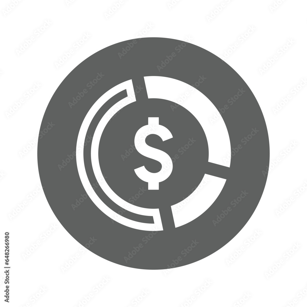 Money Pie Chart icon. Money Pie Chart icon.