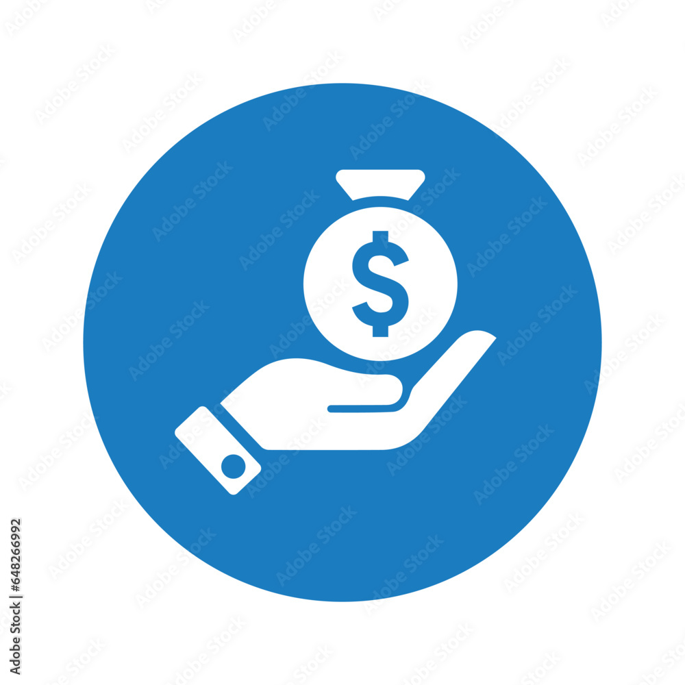 Money Support icon. Money Support icon.