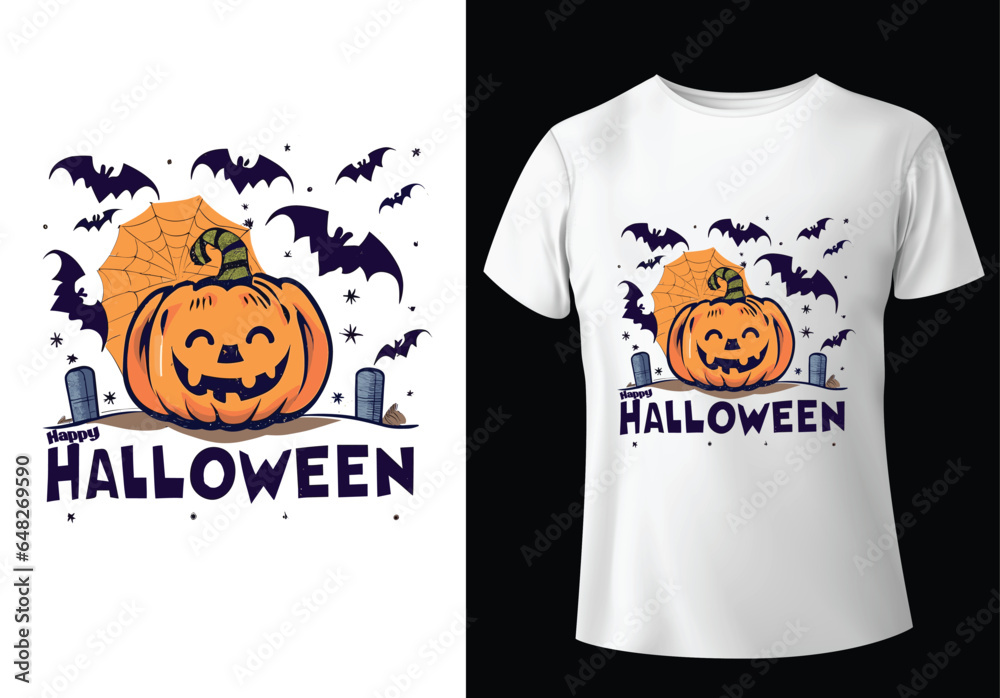 Happy Halloween T-shirt victor Design
