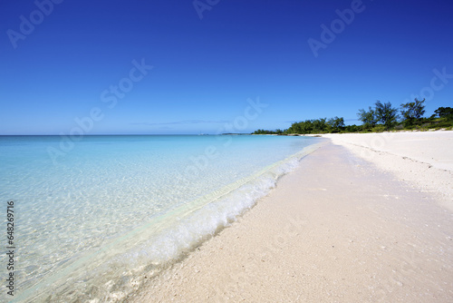 White Sand Beach Along The Coast Of Vamizi Island; Mozambique photo