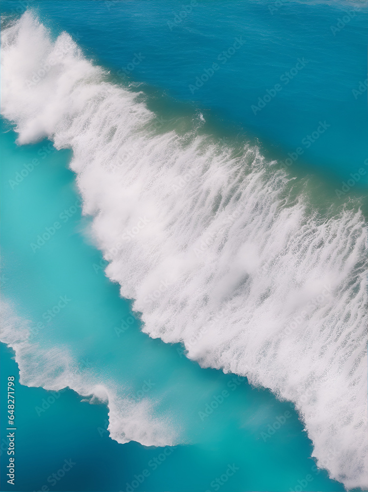 Texture of ocean waves. AI Generated