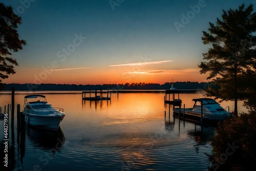boats at sunset © design master