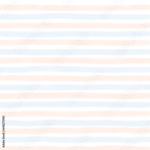 Blue Orange Stripe Hand Drawn Background