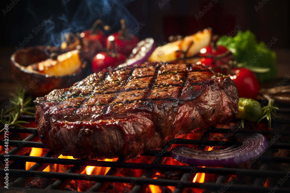 meat on the barbecue meat on the barbecue
