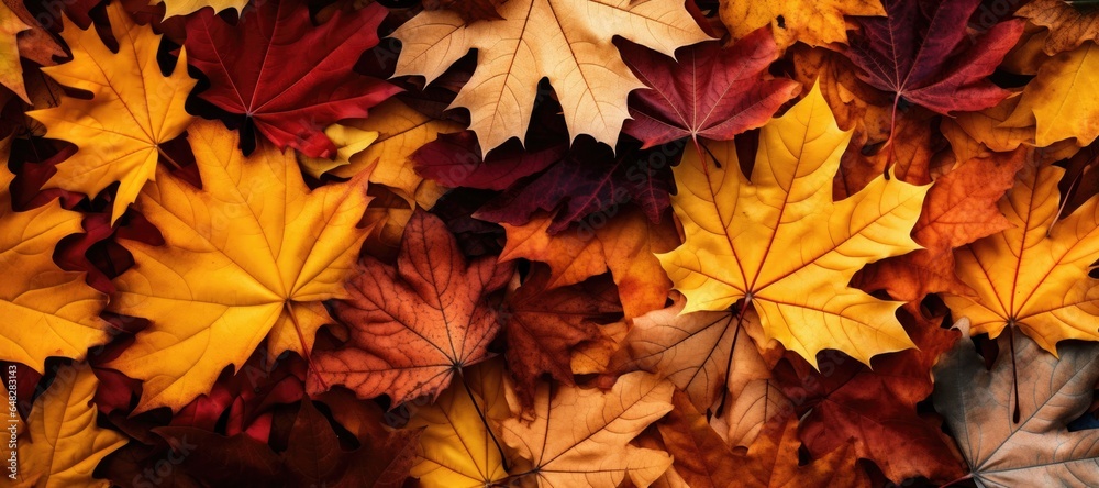Fall Leaf Background Banner Fall Leaf Background Banner