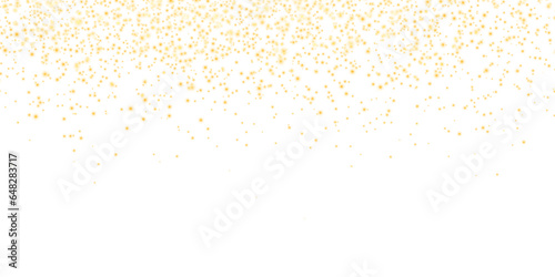 The dust sparks and golden stars shine with special light. Vector sparkles on a transparent background. . Stock royalty free vector illustration. PNG	