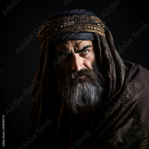 Print op canvas Portrait of Pharisee from the New Testament