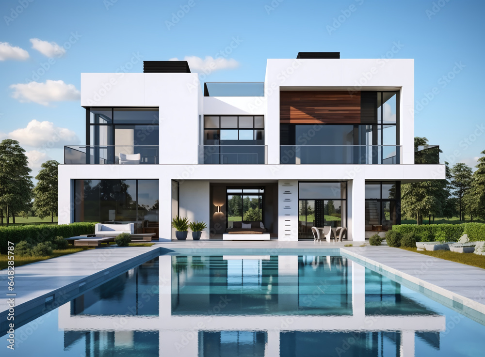 Modern House with a Swimming Pool