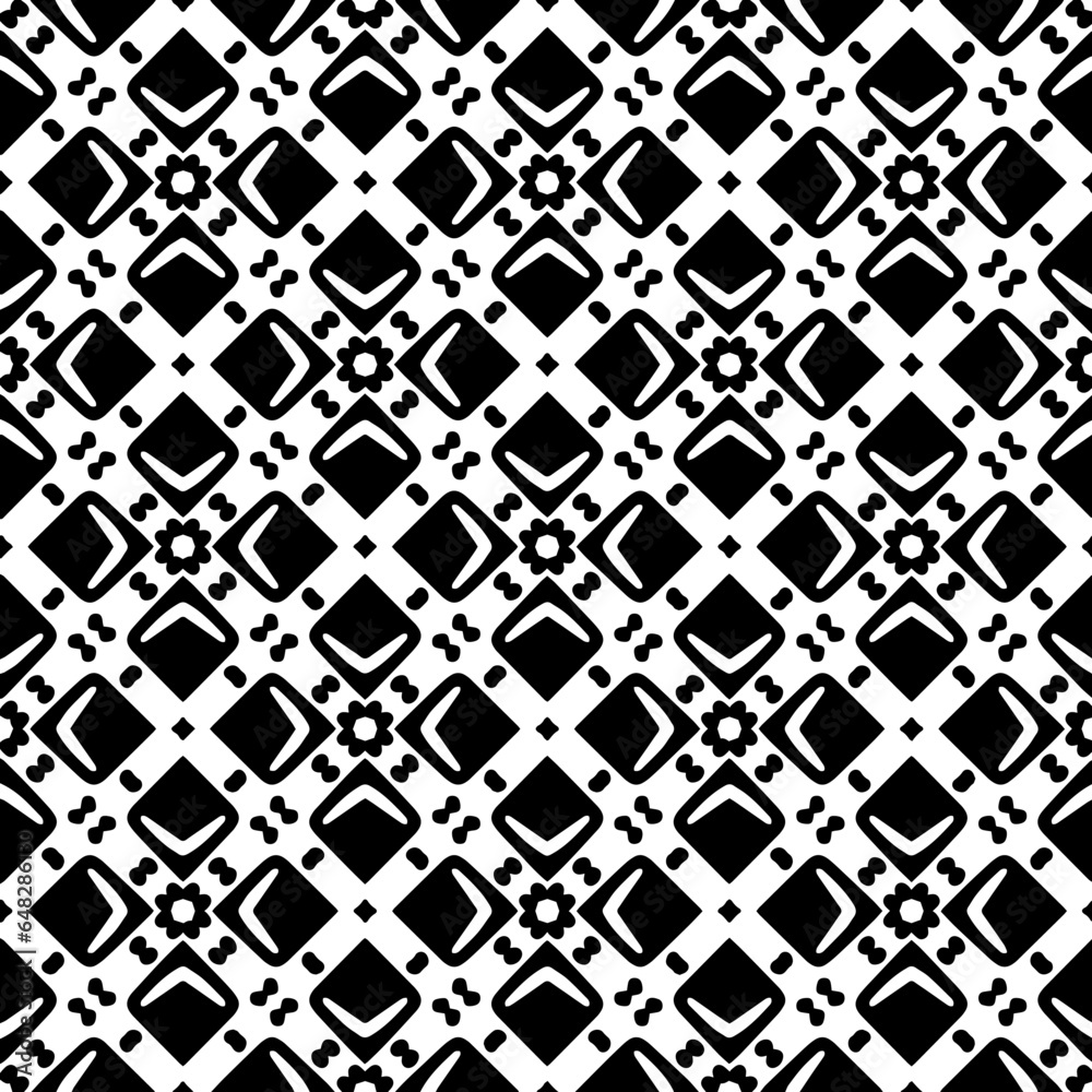 Black and white seamless pattern. Repeat pattern. Abstract background. Monochrome texture .