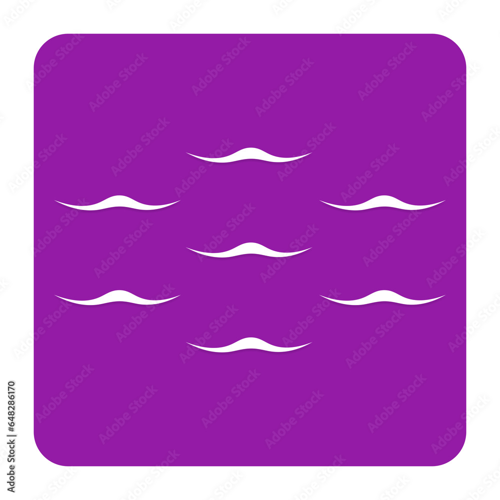 purple water waves square icon purple water waves square icon