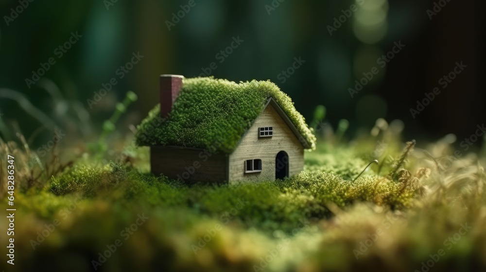 Eco-Friendly Abode Amidst Nature - Generative AI