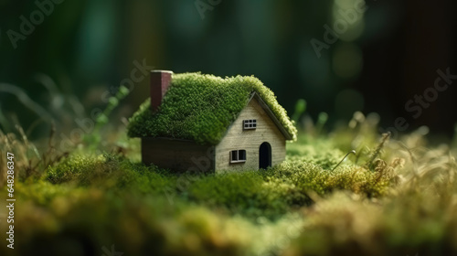 Eco-Friendly Abode Amidst Nature - Generative AI