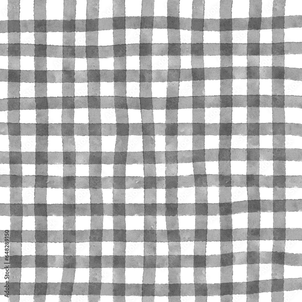 Gray Gingham Check Hand Drawn Overlay Gray Gingham Check Hand Drawn Overlay