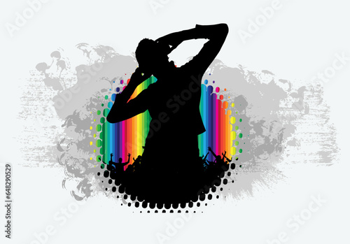 Nightlife and music festival concept. Vector illustration ready for banner or poster