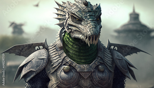 Reptilian/Draconian Extraterrestrial Ancient Alien made with Generative AI