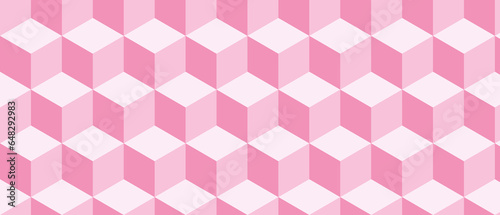 Geometric girl mosaic made of squares and hearts, in a fashionable style. Template for Valentine's Day and Mother's Day beautiful background, for textiles and wallpaper.