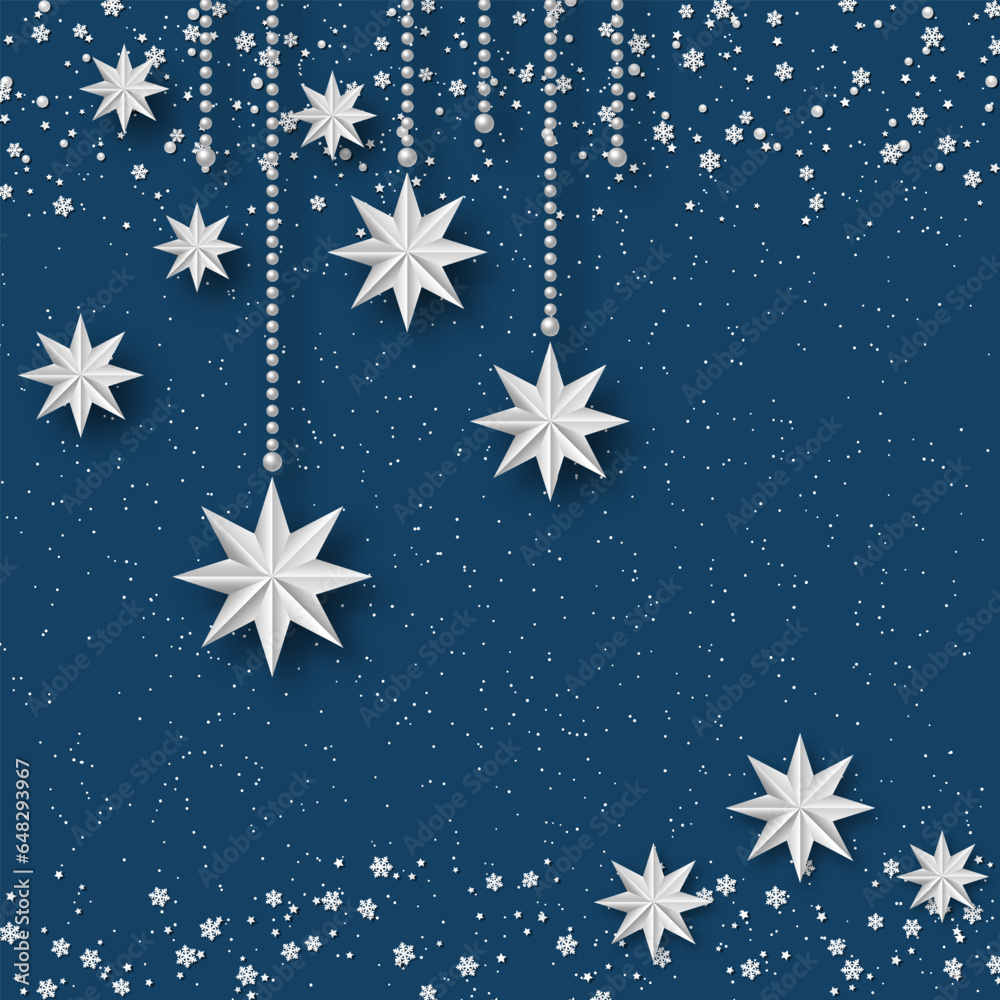 Merry Christmas and Happy New Year party invitation banner, card, square flyer, coupon vector template Merry Christmas and Happy New Year party invitation banner, card, square flyer, coupon vector template