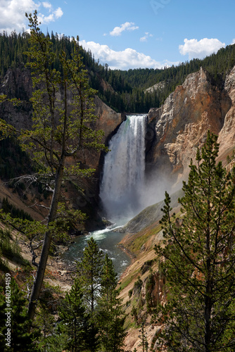 Upper Falls view of the Grand Canyon of the Yellowstone in Yellowstone National Park