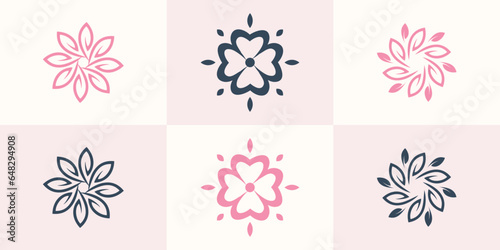 abstract tree logo set design template collection of tree inspirations logotype