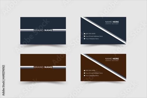 Professional business Card template design. perfect for creative business.