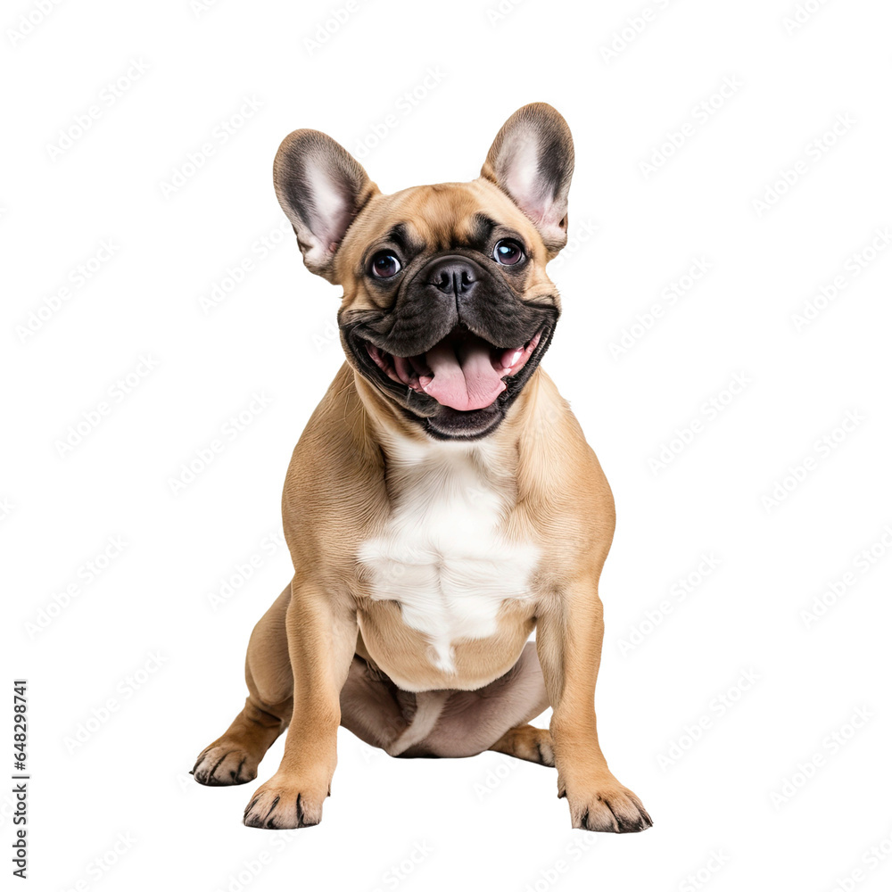 french bulldog isolated on a white background