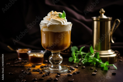Salted Caramel Irish Coffee With Whipped Cream