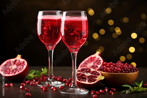 Sparkling Pomegranate And Prosecco Cocktail