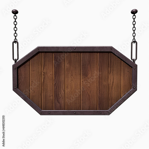 Fototapeta Naklejka Na Ścianę i Meble -  Wood board 3d isolated on white perfect for composition