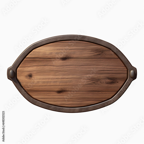 Fototapeta Naklejka Na Ścianę i Meble -  Wood board 3d isolated on white perfect for composition
