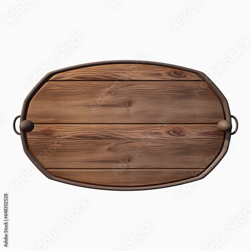 Fototapeta Naklejka Na Ścianę i Meble -  Wood board 3d isolated on white perfect for composition