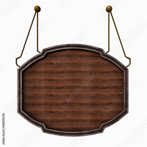 Fototapeta Naklejka Na Ścianę i Meble -  Wood board 3d isolated on white perfect for composition