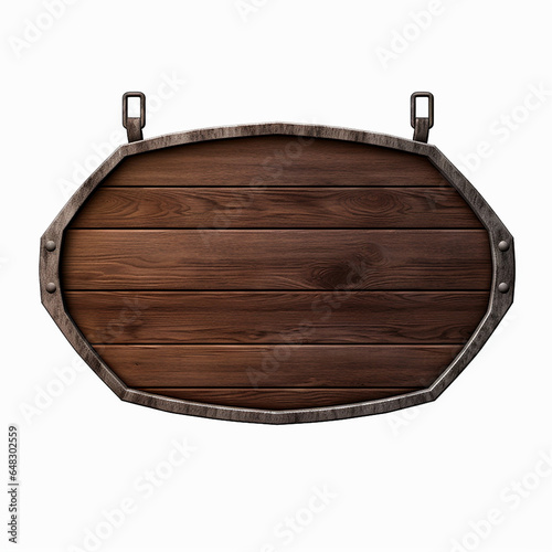 Fototapeta Naklejka Na Ścianę i Meble -  Wood board 3d isolated on white perfect for composition