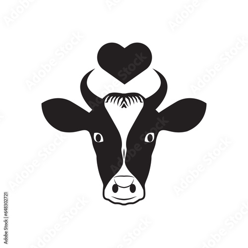 Animal, cow, love icon	