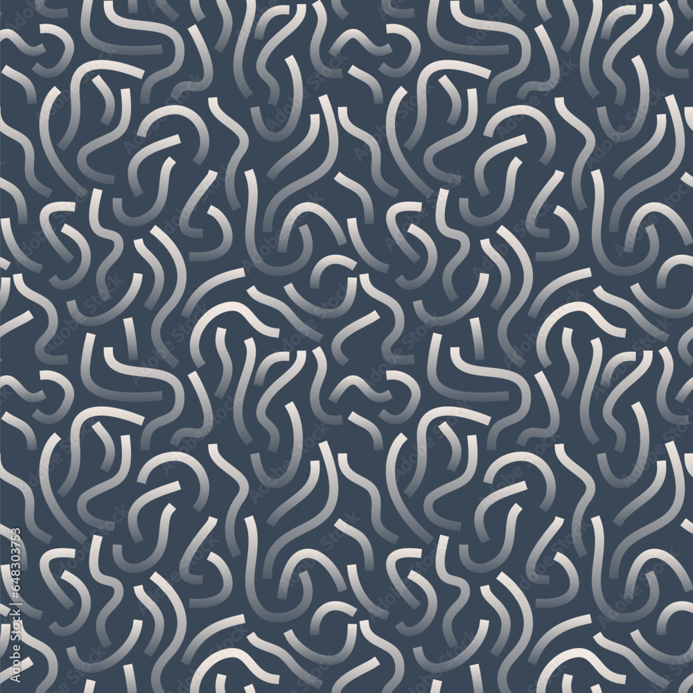 White gradient curved lines isolated on dark grey background. Transparent Bold Squiggles. White gradient curved lines isolated on dark grey background. Transparent Bold Squiggles.