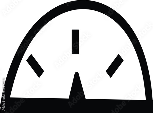 Dashboard admin line icon. Simple outline style. User panel template, data analysis, agency, graph, business linear sign. Vector isolated on white background.