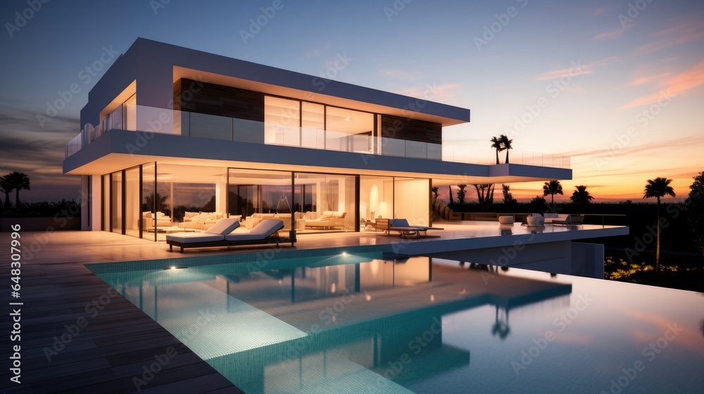Modern cubist villa Modern cubist villa