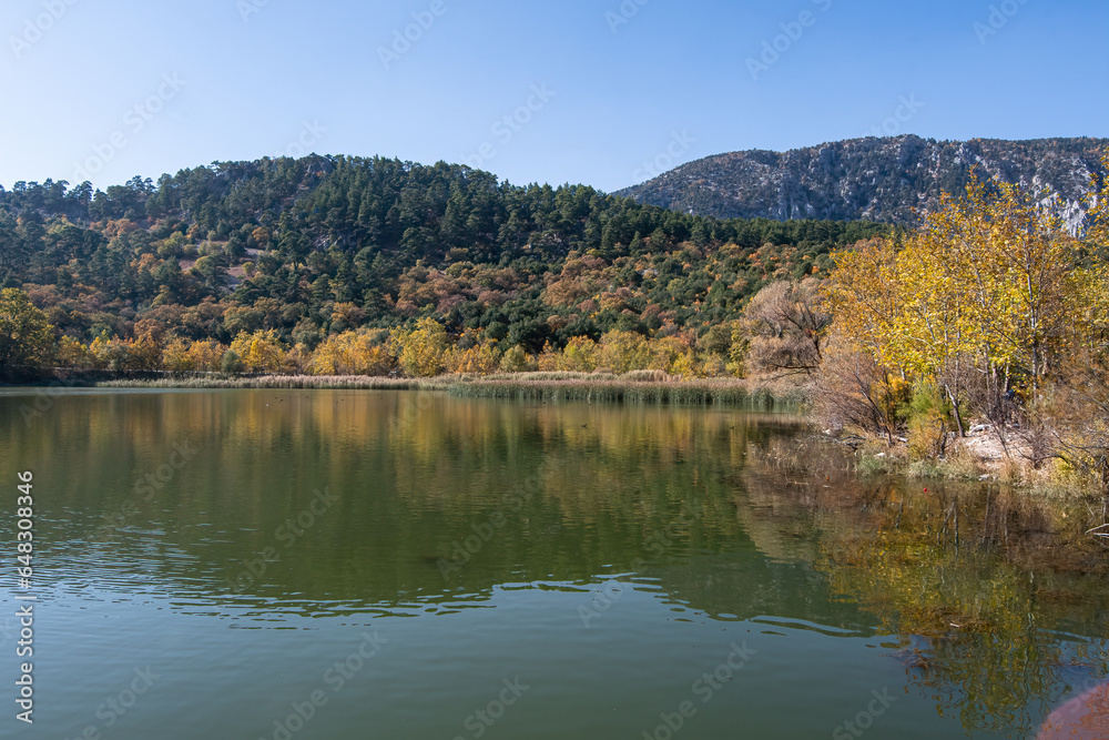 Autumn in Lake Kovada National Park.