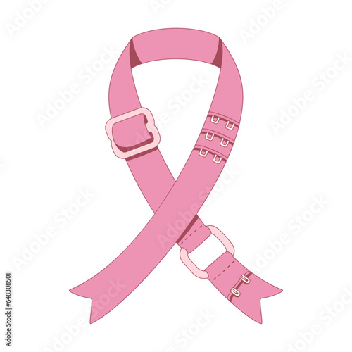 Pink ribbon, breast cancer, awareness concept