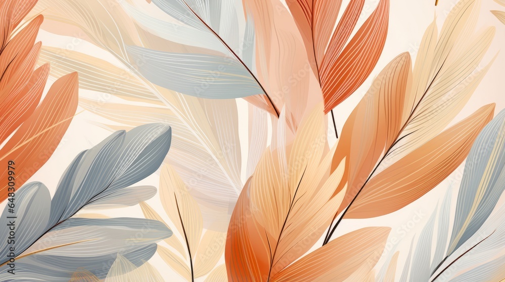 Nature background - a vibrant and intricate pattern of leaves in nature Nature background - a vibrant and intricate pattern of leaves in nature