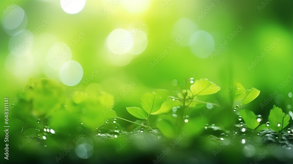 Nature background - a dew-covered plant, showcasing the beauty and simplicity of nature Nature background - a dew-covered plant, showcasing the beauty and simplicity of nature
