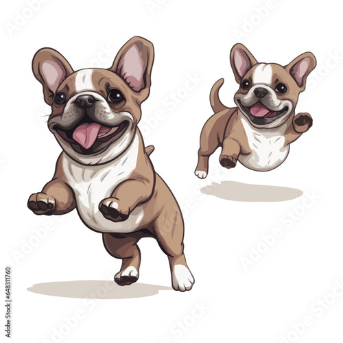 Cute dogs vector collection for sticker illustration