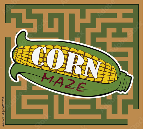 A design for a corn maze attraction.