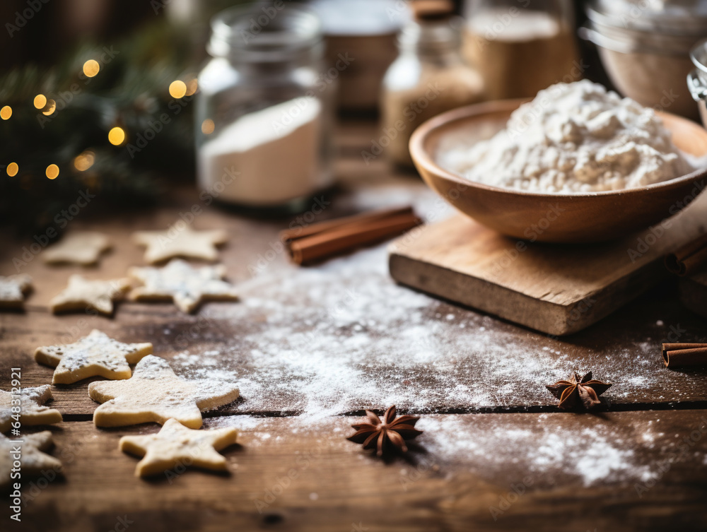 Preparation of gingerbread cookies for Christmas Preparation of gingerbread cookies for Christmas