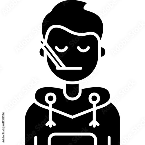 Sick Teenage Boy Icon
